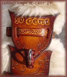 Harnais pour furet personnalisé : 50 cent