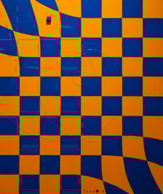 STOCKING 7    380mm×455mm  F8   Acrylic, wood   2015