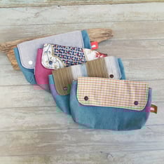 pochettes en toile avec rabats