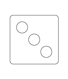 サイコロの3の目