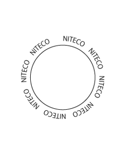 サイコロの1の目を拡大した状態