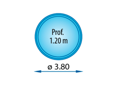 piscina poliester redonda Mónaco