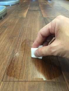 白濁した床 補修方法 andwood アンドウッド ウォールナット