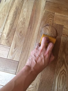 無垢フローリング 汚れ 傷 補修 アンドウッド 新潟