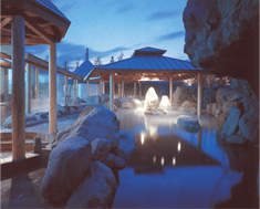 温浴施設　擬岩内装