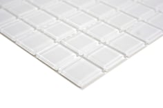 Mosaico EXTRA BIANCO Vetro Trasparente lucido