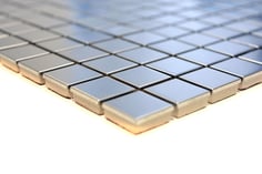 mosaico metallo effetto acciaio