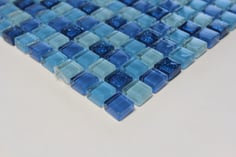 mosaico vetro Glitter Blu