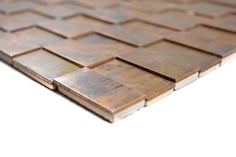 mosaico 3D metallo rame 