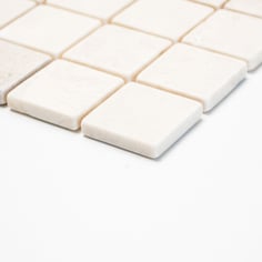 mosaico marmo Botticino anticato