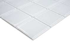 Mosaico BIANCO Vetro Trasparente lucido