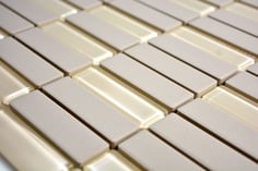 mosaico opaco in ceramica non smaltata colore beige. 8,14 Euro al foglio
