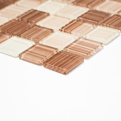 Mosaico WOOD GLASS Vetro Trasparente lucido