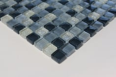 mosaico vetro Glitter Grigio