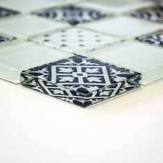 mosaico vetro colorato patchwork