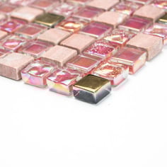 Mosaico Marmo Vetro 15mm Natural Red