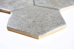 mosaico esagonale effetto pietra 