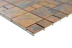 mosaico metallo rame 