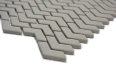 mosaico design vetro tessera 10/45mm taupe