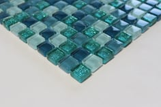 mosaico vetro Glitter Verde