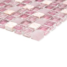 Mosaico Marmo Vetro 15mm Natural Mix LIlla