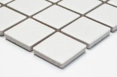 mosaico ceramica antiscivolo per piscina, bagno colore bianco