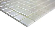 Mosaico ECO MOS 25/25 mm BIANCO METALLICO