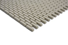 mosaico a mattoncino vetro tessera 5/20mm beige