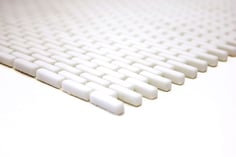 mosaico a mattoncino vetro tessera 5/20mm bianco