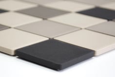 mosaico in ceramica e vetro antiscivolo non smaltato opaco colore mix beige