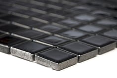 mosaico ceramica colore nero lucido