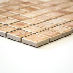 mosaico in ceramica effetto terracotta