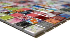 mosaico in ceramica effetto patchwork