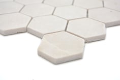 mosaico esagono in marmo bottibino