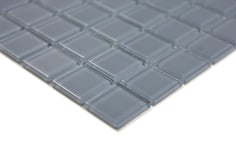 Mosaico GRIGIO Vetro Trasparente lucido