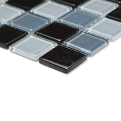 Mosaico CRYSTAL MIX NERO Vetro lucido
