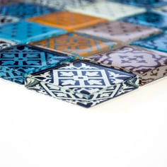 mosaico vetro colorato patchwork