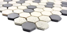 Mosaico Esagoni SALE PEPE  MIX ANTISCIVOLO opaco