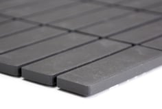 mosaico opaco in ceramica non smaltata colore nero.3,40 Euro al foglio