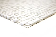 mosaico vetro tessera 10mm bianco 