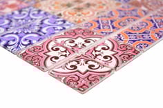 mosaico vetro colorato patchwork