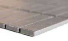 mosaico opaco in ceramica non smaltata colore marrone. 3,10 Euro al foglio