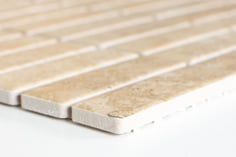 mosaico in ceramica a mattoncino effetto pietra