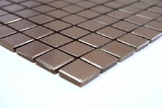 mosaico in ceramica effetto rame