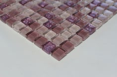 mosaico vetro Glitter Rosa