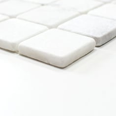 mosaico marmo Bianco Carrara anticato