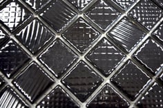 mosaico strutturato ceramica colore nero lucido