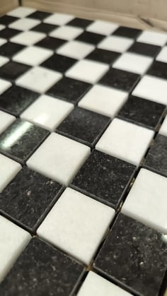 Mosaico 31 mm Marmo STAR GALAXY THASSOS. Lotto di 11 fogli