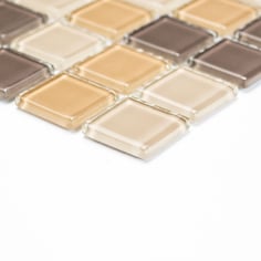 Mosaico CRYSTAL MIX MARRONE Vetro lucido