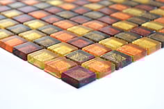 mosaico vetro tessera 23mm foglia oro mix